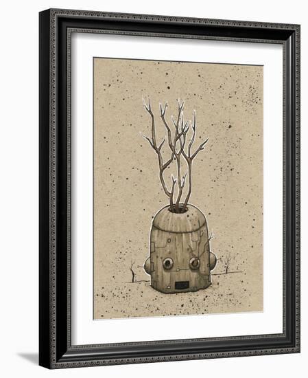 Ink Marker Bot Tree Pot-Craig Snodgrass-Framed Giclee Print