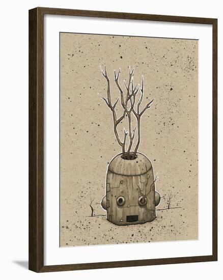 Ink Marker Bot Tree Pot-Craig Snodgrass-Framed Giclee Print