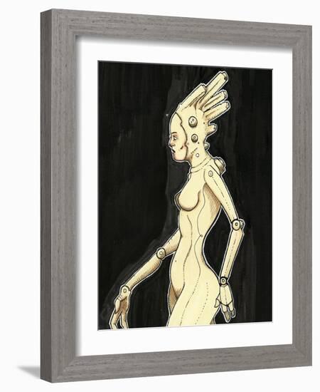 Ink Marker Scans Cyberbroad-Craig Snodgrass-Framed Giclee Print