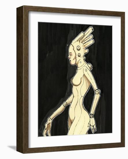 Ink Marker Scans Cyberbroad-Craig Snodgrass-Framed Giclee Print