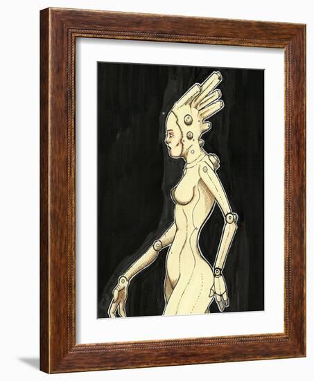 Ink Marker Scans Cyberbroad-Craig Snodgrass-Framed Giclee Print