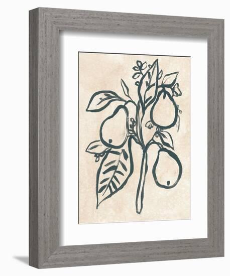 Ink Pear Branch I-June Vess-Framed Premium Giclee Print