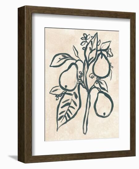 Ink Pear Branch I-June Vess-Framed Premium Giclee Print