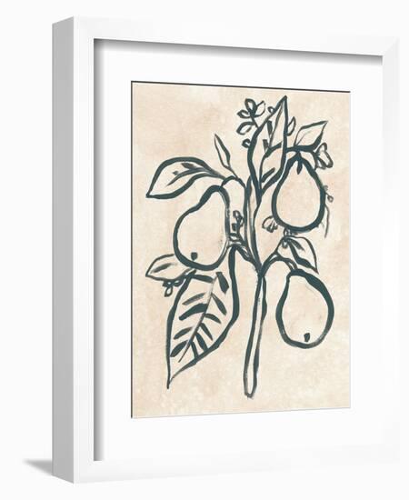 Ink Pear Branch I-June Vess-Framed Premium Giclee Print