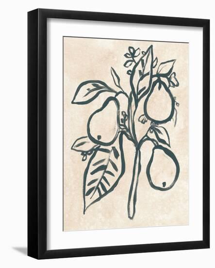 Ink Pear Branch I-June Vess-Framed Art Print