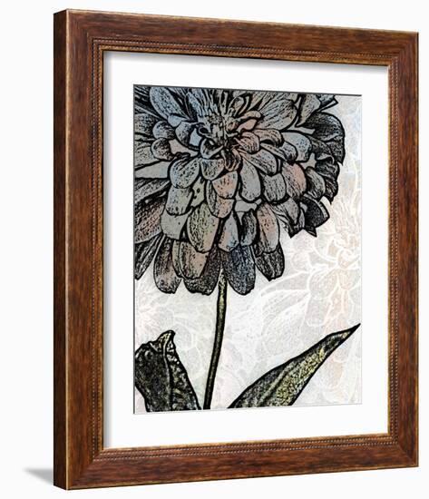 Ink Zinnia I-Christine Zalewski-Framed Art Print