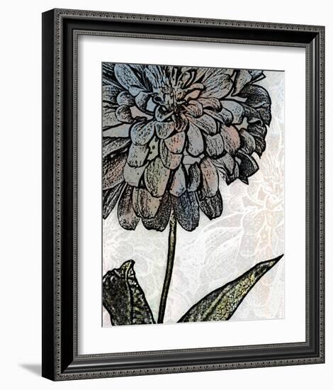 Ink Zinnia I-Christine Zalewski-Framed Art Print