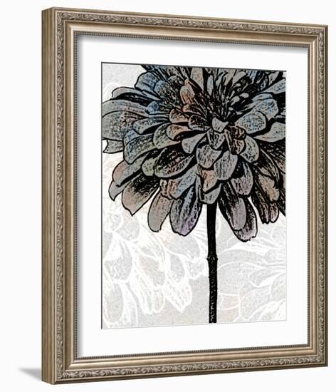 Ink Zinnia II-Christine Zalewski-Framed Art Print