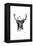 Inked Deer-James Grey-Framed Premier Image Canvas