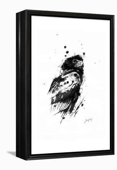 Inked Eagle-James Grey-Framed Premier Image Canvas