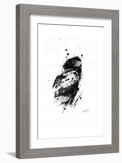 Inked Eagle-James Grey-Framed Art Print