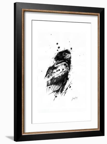 Inked Eagle-James Grey-Framed Art Print