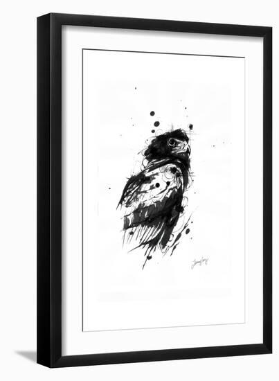 Inked Eagle-James Grey-Framed Art Print