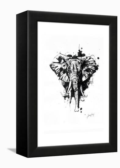 Inked Elephant-James Grey-Framed Premier Image Canvas