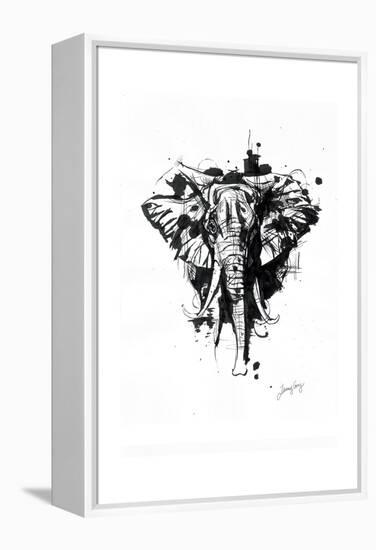 Inked Elephant-James Grey-Framed Premier Image Canvas