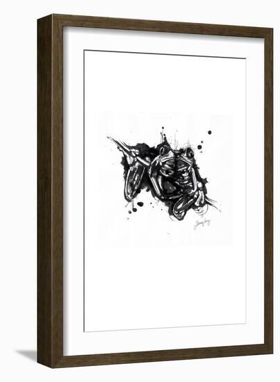 Inked Frog-James Grey-Framed Premium Giclee Print