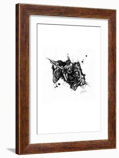 Inked Frog-James Grey-Framed Premium Giclee Print