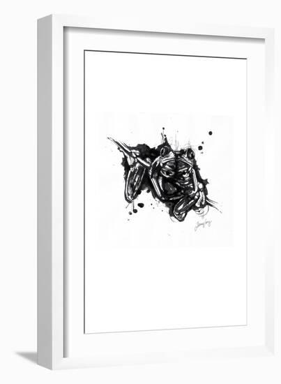 Inked Frog-James Grey-Framed Art Print