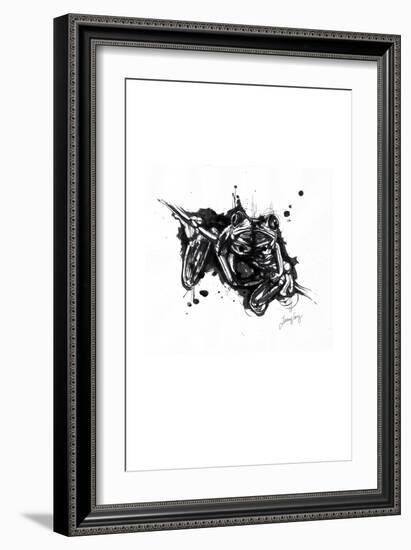 Inked Frog-James Grey-Framed Art Print