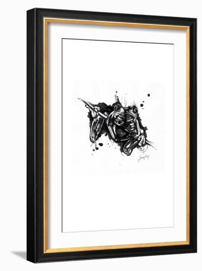 Inked Frog-James Grey-Framed Art Print