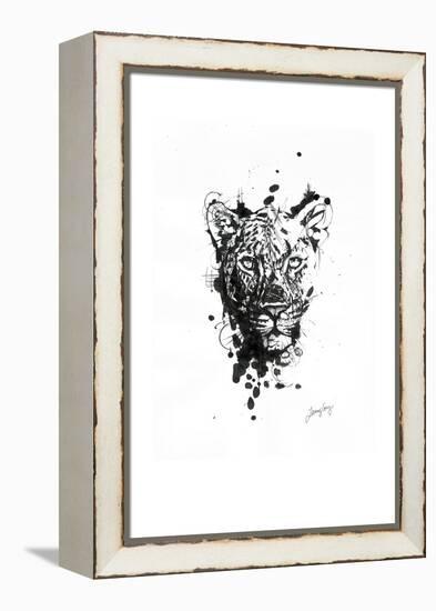 Inked Leopard-James Grey-Framed Premier Image Canvas