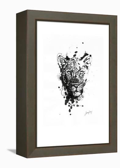 Inked Leopard-James Grey-Framed Premier Image Canvas