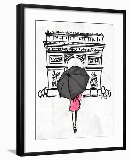 Inked Walk Away-OnRei-Framed Art Print