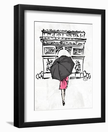 Inked Walk Away-OnRei-Framed Art Print