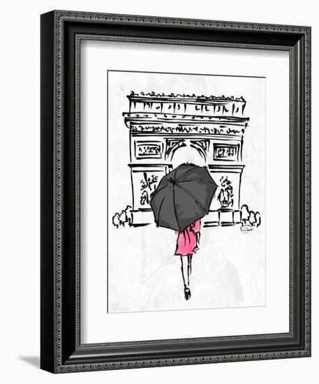 Inked Walk Away-OnRei-Framed Art Print