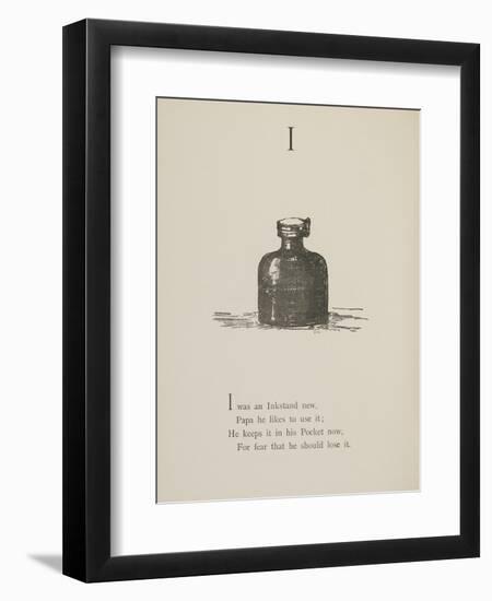 Inkstand Illustrations and Verses From Nonsense Alphabets Drawn and Written by Edward Lear.-Edward Lear-Framed Giclee Print