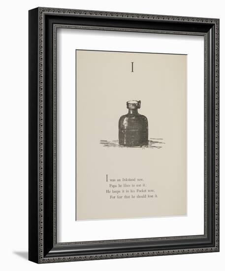 Inkstand Illustrations and Verses From Nonsense Alphabets Drawn and Written by Edward Lear.-Edward Lear-Framed Giclee Print