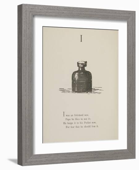 Inkstand Illustrations and Verses From Nonsense Alphabets Drawn and Written by Edward Lear.-Edward Lear-Framed Giclee Print