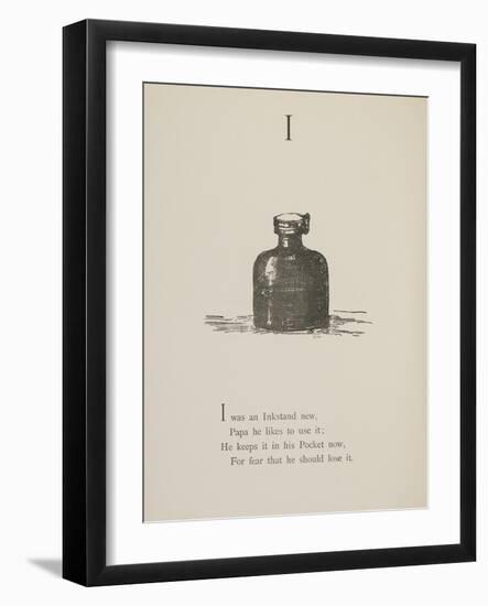 Inkstand Illustrations and Verses From Nonsense Alphabets Drawn and Written by Edward Lear.-Edward Lear-Framed Giclee Print