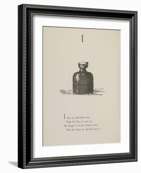 Inkstand Illustrations and Verses From Nonsense Alphabets Drawn and Written by Edward Lear.-Edward Lear-Framed Giclee Print