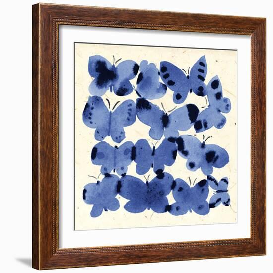 INKY BUTTERFLIES-Jenny Frean-Framed Giclee Print