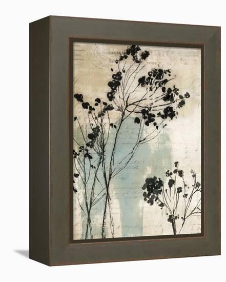 Inky Floral I-Asia Jensen-Framed Stretched Canvas