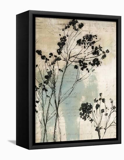 Inky Floral I-Asia Jensen-Framed Stretched Canvas