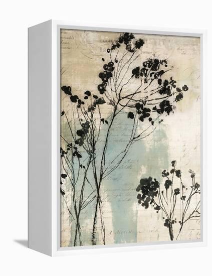 Inky Floral I-Asia Jensen-Framed Stretched Canvas