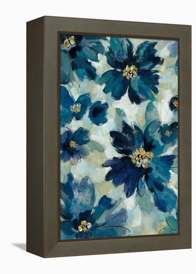 Inky Floral I-Silvia Vassileva-Framed Stretched Canvas