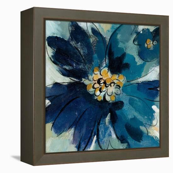 Inky Floral III-Silvia Vassileva-Framed Stretched Canvas