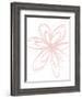 Inky Flower I-Linda Woods-Framed Art Print