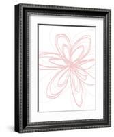 Inky Flower I-Linda Woods-Framed Art Print