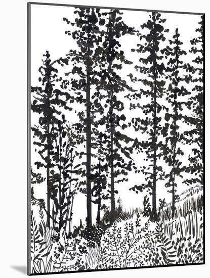 Inky Forest-Sandra Jacobs-Mounted Giclee Print