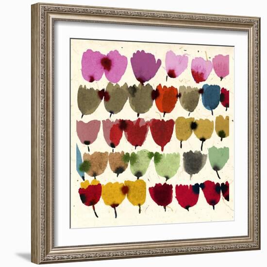 INKY TULIPS-Jenny Frean-Framed Giclee Print