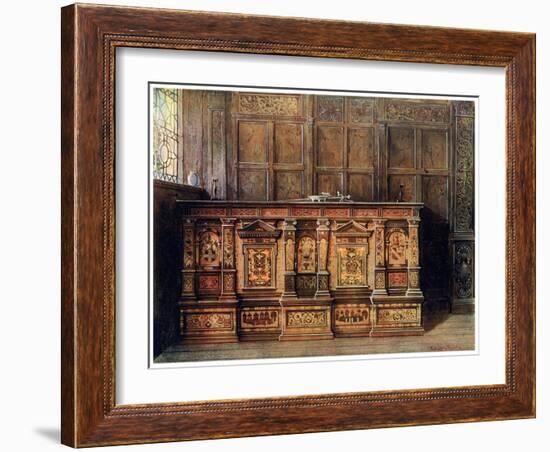 Inlaid Muniment Chest, 1910-Edwin Foley-Framed Giclee Print