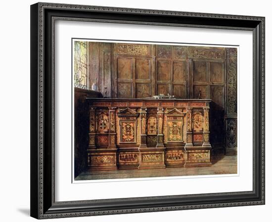 Inlaid Muniment Chest, 1910-Edwin Foley-Framed Giclee Print