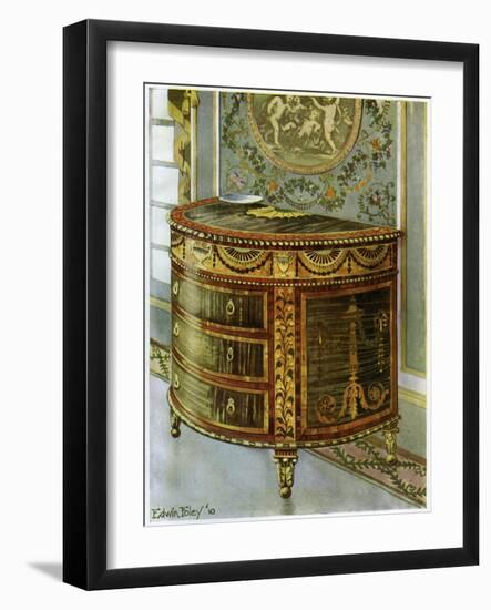 Inlaid Satinwood Commode with Ormolu Mounts, 1911-1912-Edwin Foley-Framed Giclee Print