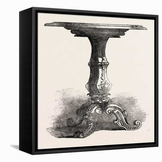 Inlaid Table, Glass Mosaic, Stevens-null-Framed Premier Image Canvas