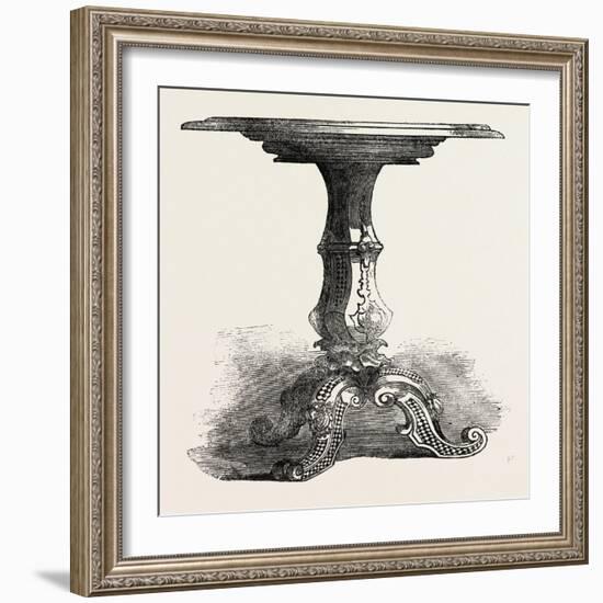 Inlaid Table, Glass Mosaic, Stevens-null-Framed Giclee Print