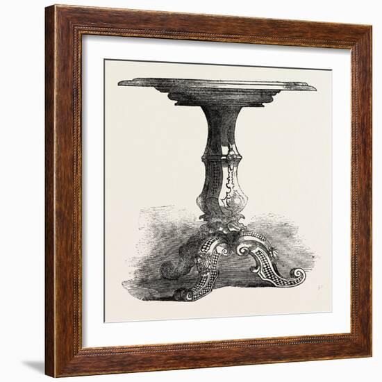 Inlaid Table, Glass Mosaic, Stevens-null-Framed Giclee Print